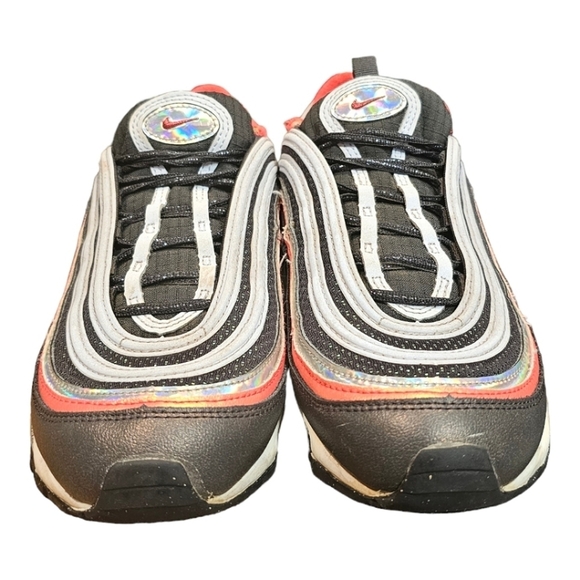 Nike Air Max 97 Fp Noir Crimson Size 6Y Womens Size 7.5 Comfort Lace Up - Picture 3 of 9